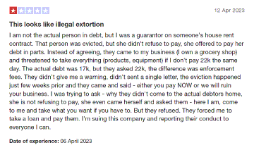 DCBL Bailiffs Reviews