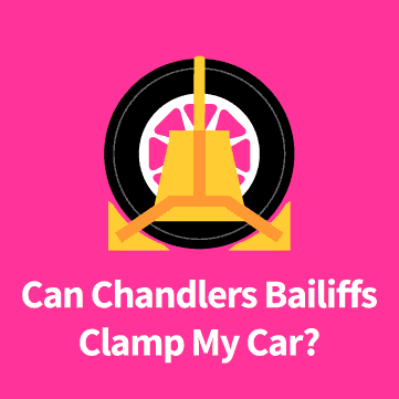 Chandlers Bailiffs Clamped Car