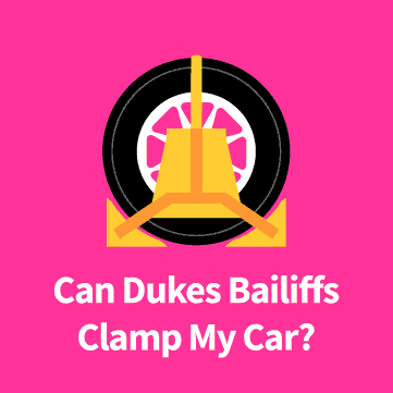 Dukes Bailiffs Clamped Car